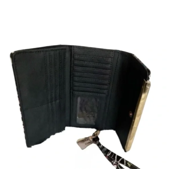 Steve Madden Black Multicolor Graphic Wallet - Picture 3 of 5